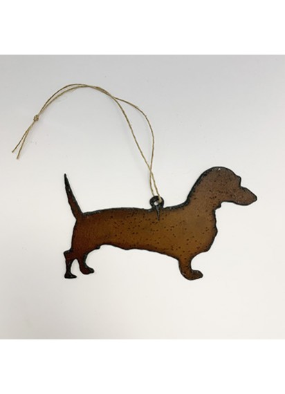 Dachshund metal decoration